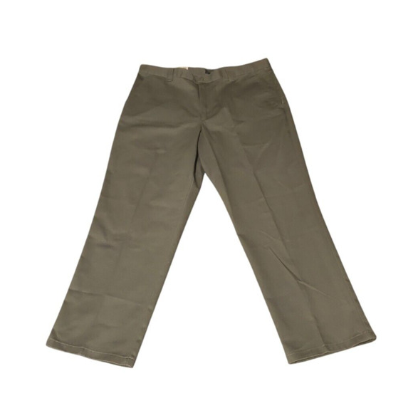 Dockers Flat Front Relaxed Fit Washed Chino Pants Trouser Pockets Men Size 36x30 - Picture 1 of 4